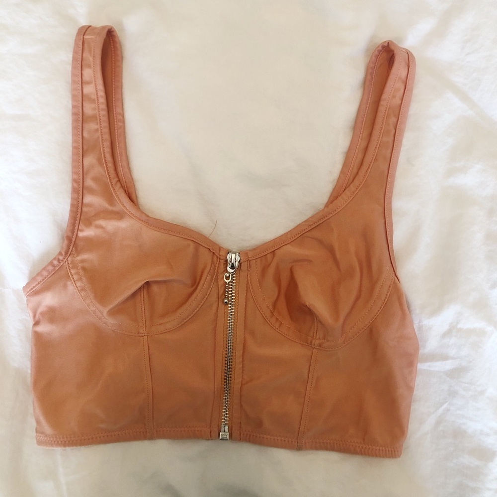 Urban outfitters peach crop top !!